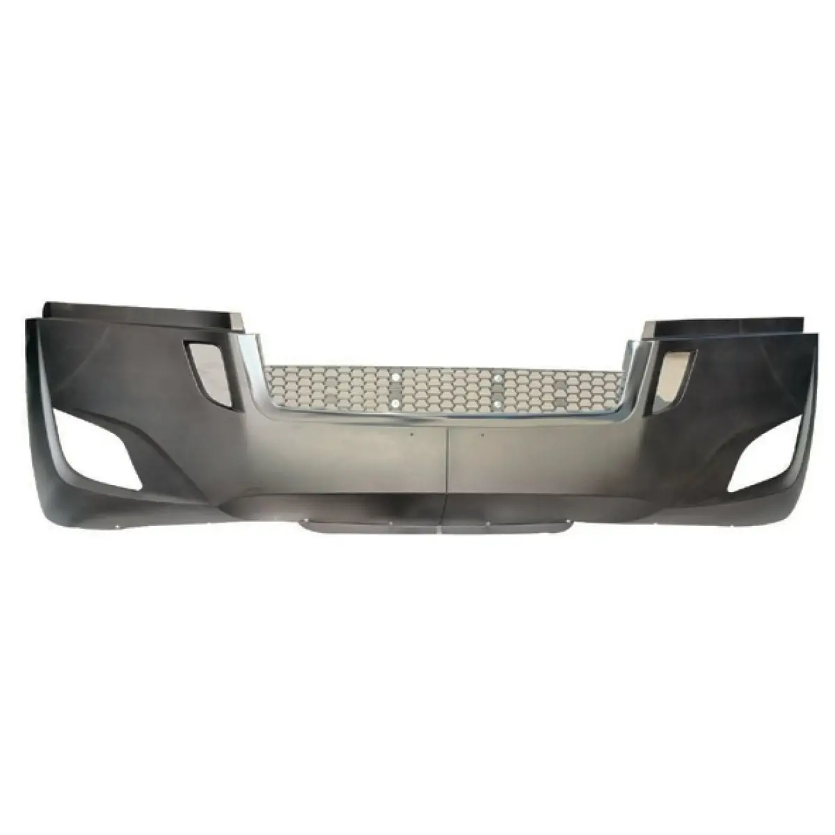 Fortpro Front Bumper With Chrome Center Stripe & Fog Lamp Hole Replacement For Freightliner Cascadia 2018+ | F247573 1
