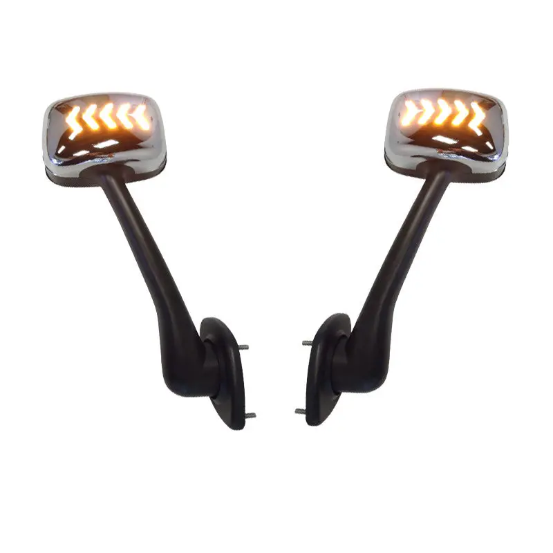 Fortpro Chrome Hood Mirror W/Led Turn Light Replacement For Freightliner Cascadia 2008-2016 - Both Sides | F247654-55Bs 1