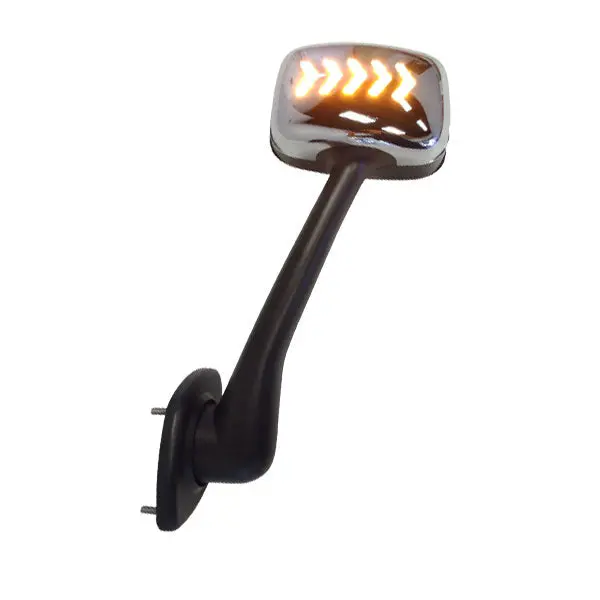 Fortpro Chrome Hood Mirror W/ Led Turn Light Replacement For Freightliner Cascadia 2008-2016 - Driver Side | F247655 1