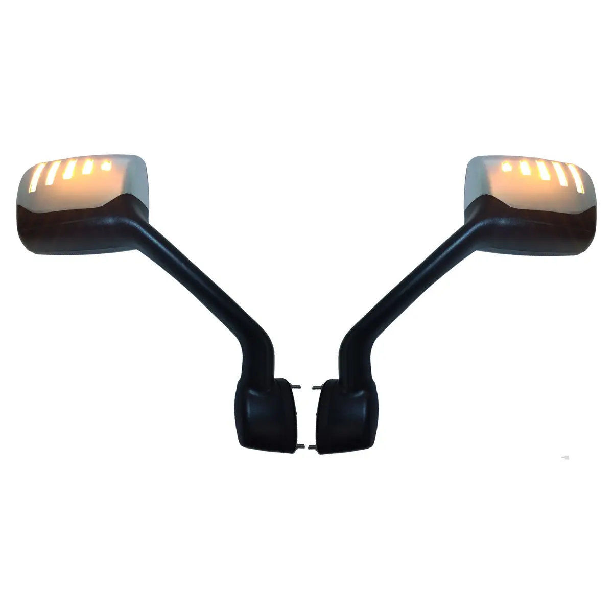 Fortpro Hood Mirror W/ Led Turn Light Replacement For Kenworth T680/880, Peterbilt 579 - Both Sides | F247658-59Bs 1