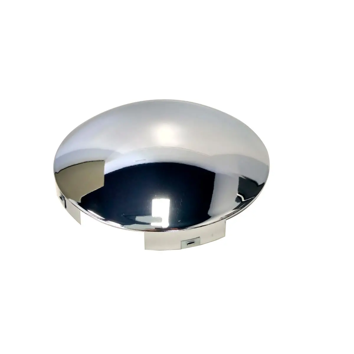 Fortpro Semi Truck Chrome Steel Front Dome Style Hub Cap - 8.5" Id | 6 Notch Cut Out | F247609 1