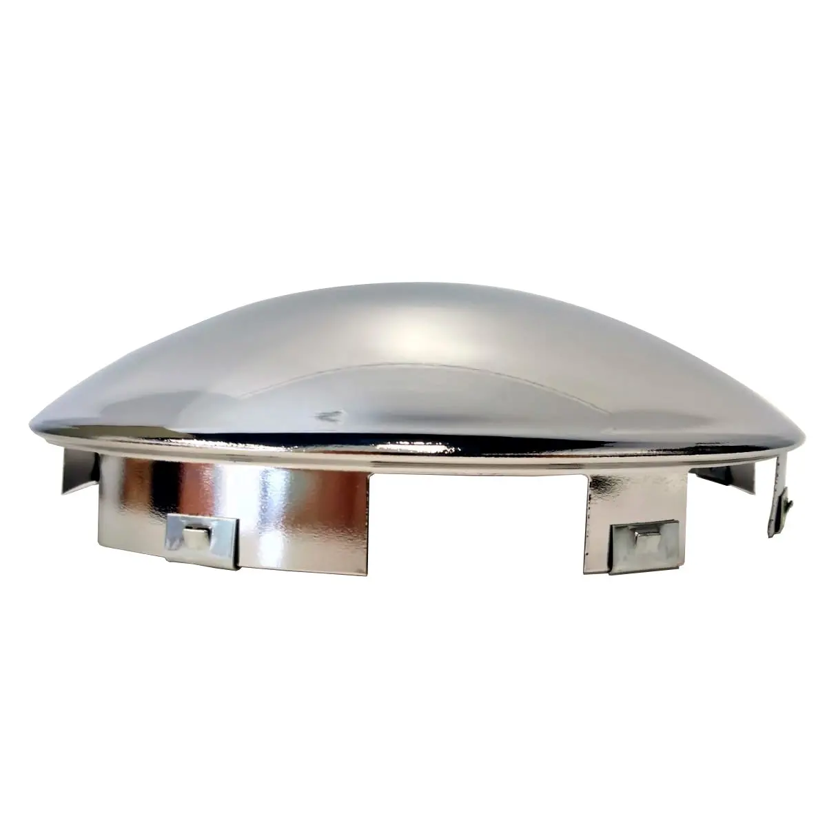 Fortpro Semi Truck Chrome Steel Front Dome Style Hub Cap - 8.5" Id | 6 Notch Cut Out | F247609 2