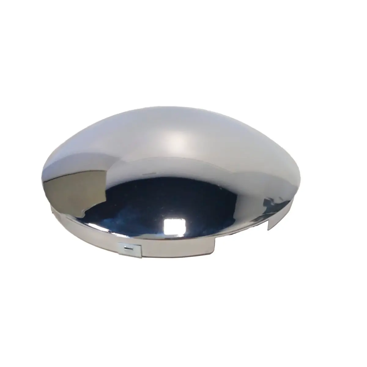 Fortpro Semi Truck Chrome Steel Front Dome Style Hub Cap | 4 Notch Cut Out | F245696 1