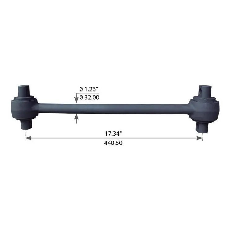 Fortpro Torque Rod With Bushing Compatible With Peterbilt Rear Air Suspension Single/Tandem Axle Air Trac Series Trucks Replaces 03-04327, 924175 | F346929 2