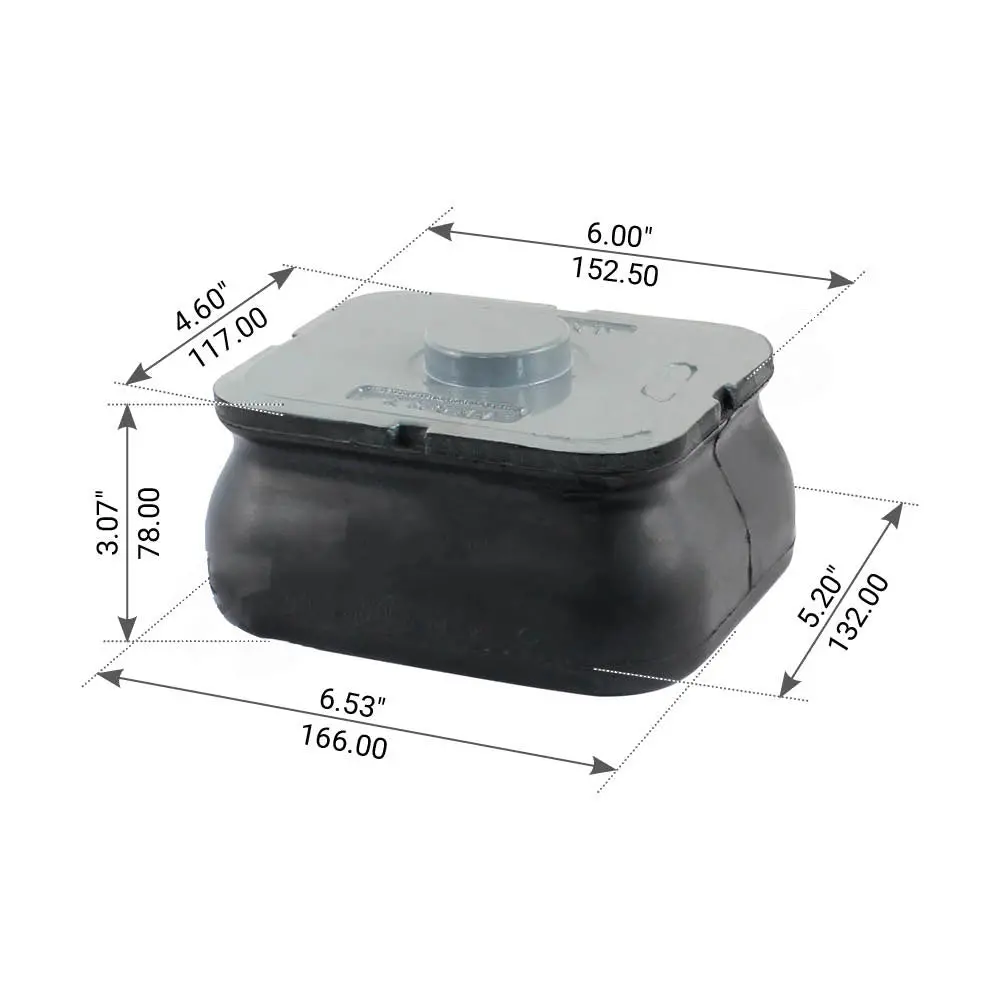 Fortpro Upper Insulator Pad For Mack 4" Spring - Replaces 10Qk370 2