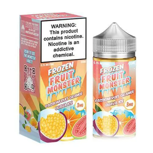 Frozen Fruit Monster Passionfruit Orange Guava Ice By Jam Monster 100Ml 1