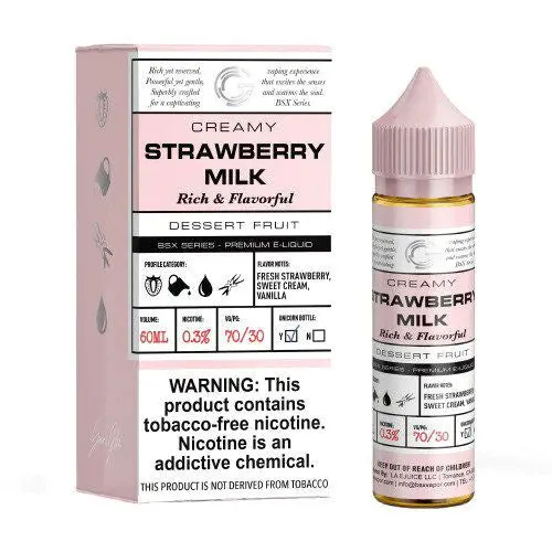 Strawberry Milk By Glas Basix Eliquid 60Ml 1