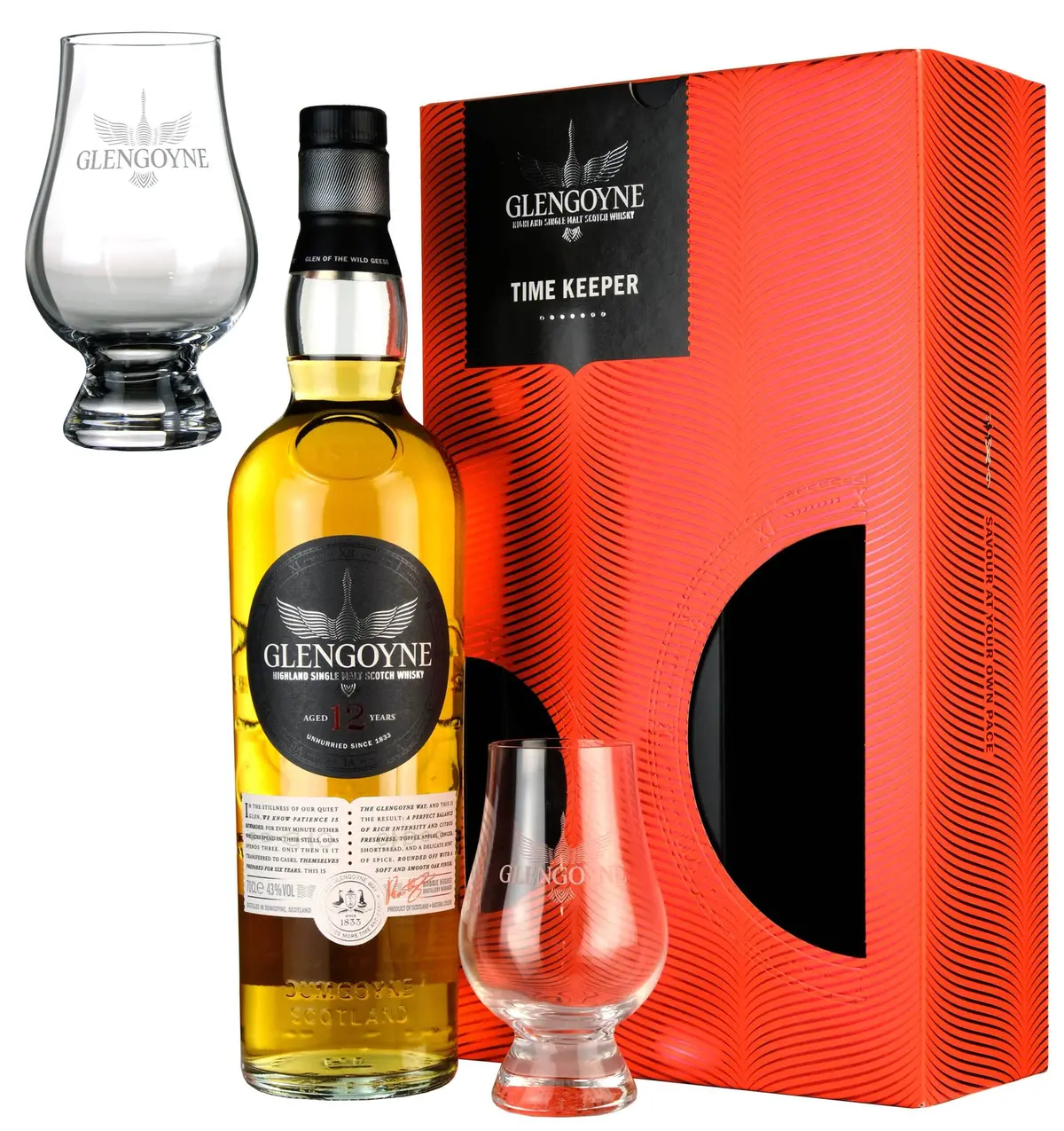 Glengoyne 12 Year Old Time Keeper Gift Pack + Glass 1
