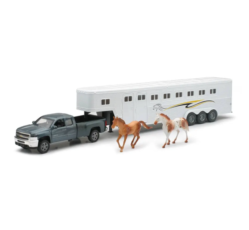 Toy (Ss-10713)  Chevrolet Silverado Fifth Wheel W/Horse 1