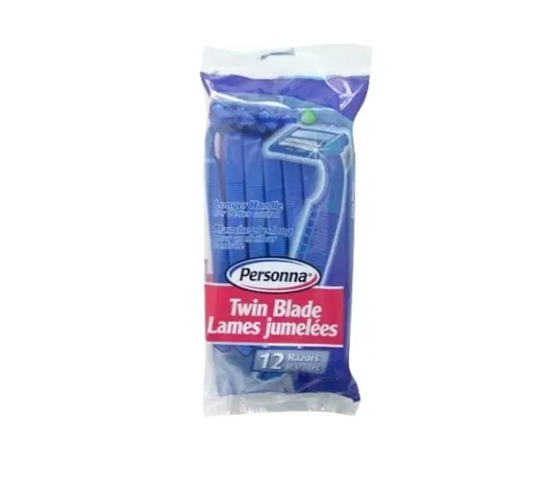 Hyg Razor Personna Men's Twin Blade 12Pcs. - New 1