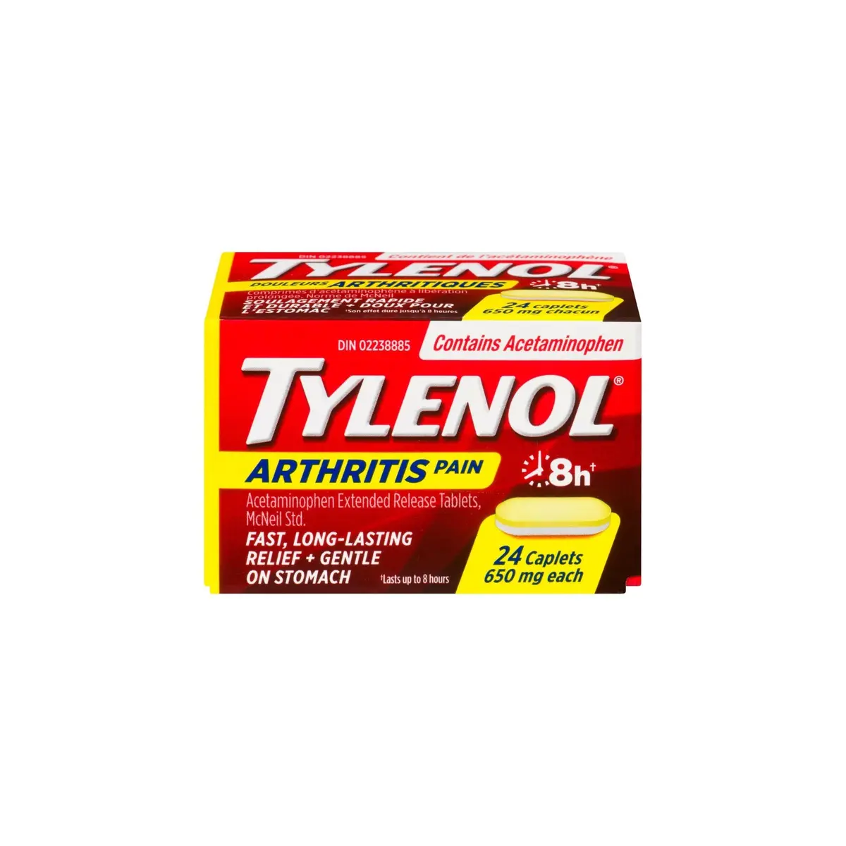 Hyg Tylenol Arthritis 650Mg 24 Caplets - New 1