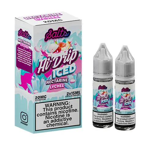 Nectarine Lychee Iced By Hi-Drip Salts 30Ml 1