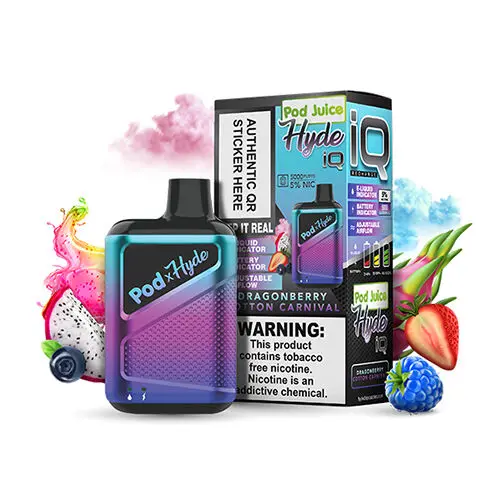 Hyde Iq Recharge Pod Juice Disposable Vape 5000 Puffs 4