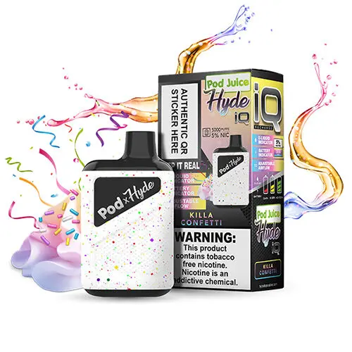 Hyde Iq Recharge Pod Juice Disposable Vape 5000 Puffs 6