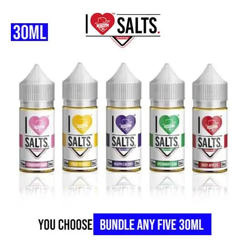 I Love Salts Vape Juice Pick 5 Bundle (150Ml) 1