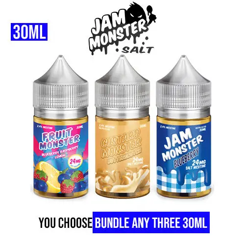 Jam Monster Salt 30Ml Pick 3 Mega Bundle (90Ml) 1