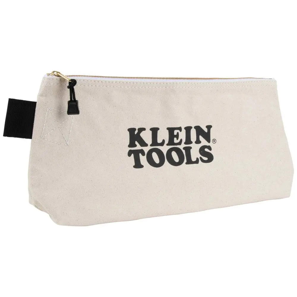62042  Zipper Bag, Extra-Long Canvas Tool Pouch, 16-Inch, Natural 1