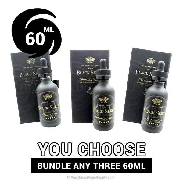 Kilo Black Series Vape Juice 60Ml Pick 3 Bundle (180Ml) 1
