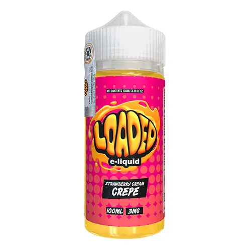 Strawberry Cream Crepe By Loaded E-Liquid 100Ml 1