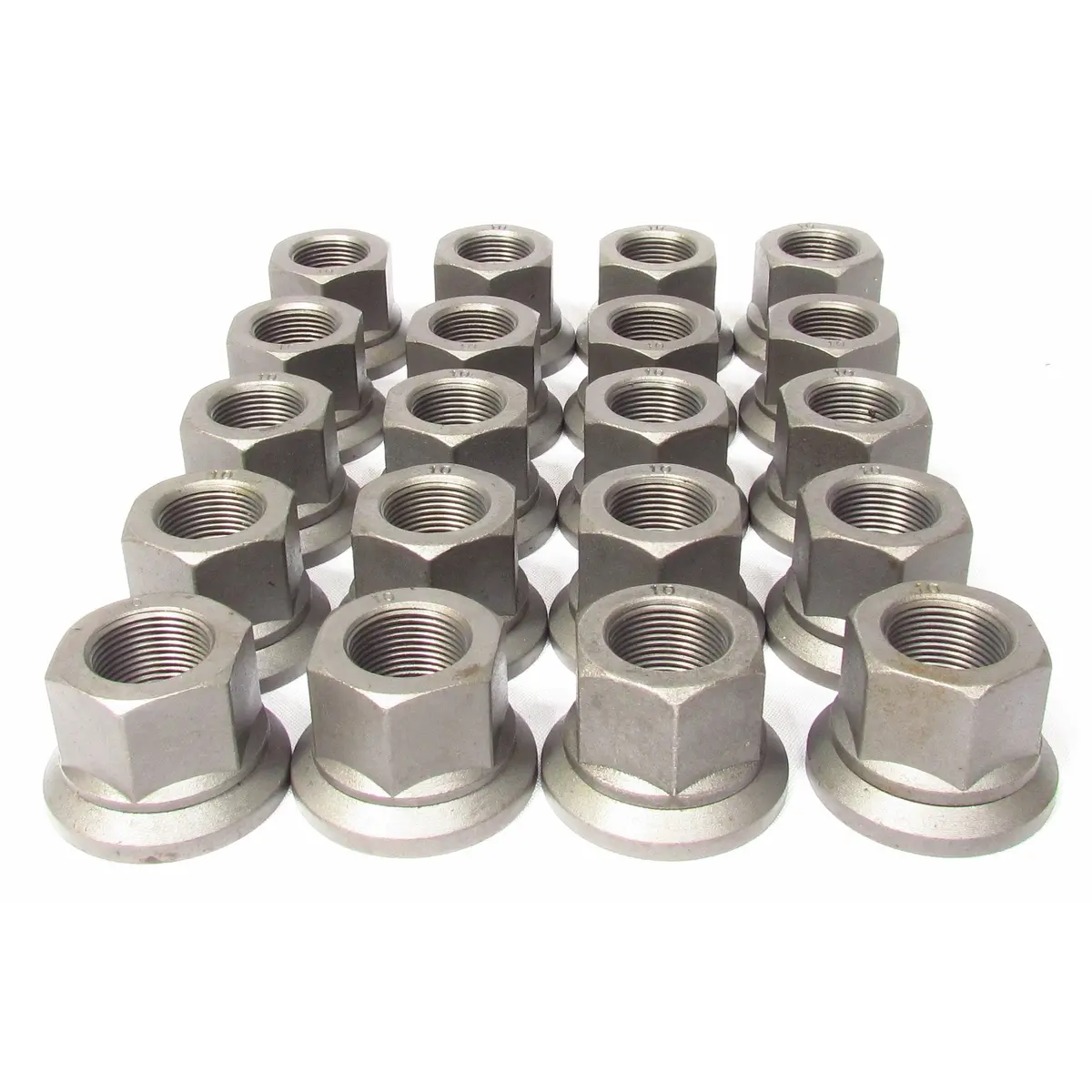 Fortpro M22 X 1.5 Thd - 33Mm Hex Teflon Coated, 2 Pieces Flanged Nuts Replaces - E6000a | F286669-20Qty 1