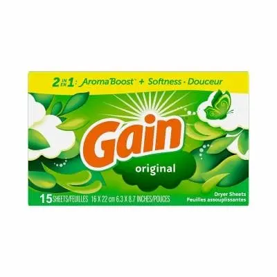 Supp Gain 15/Pk Dryer Sheets Original - New 1