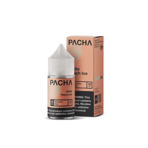 White Peach Ice By Pachamama Salts 30Ml 1