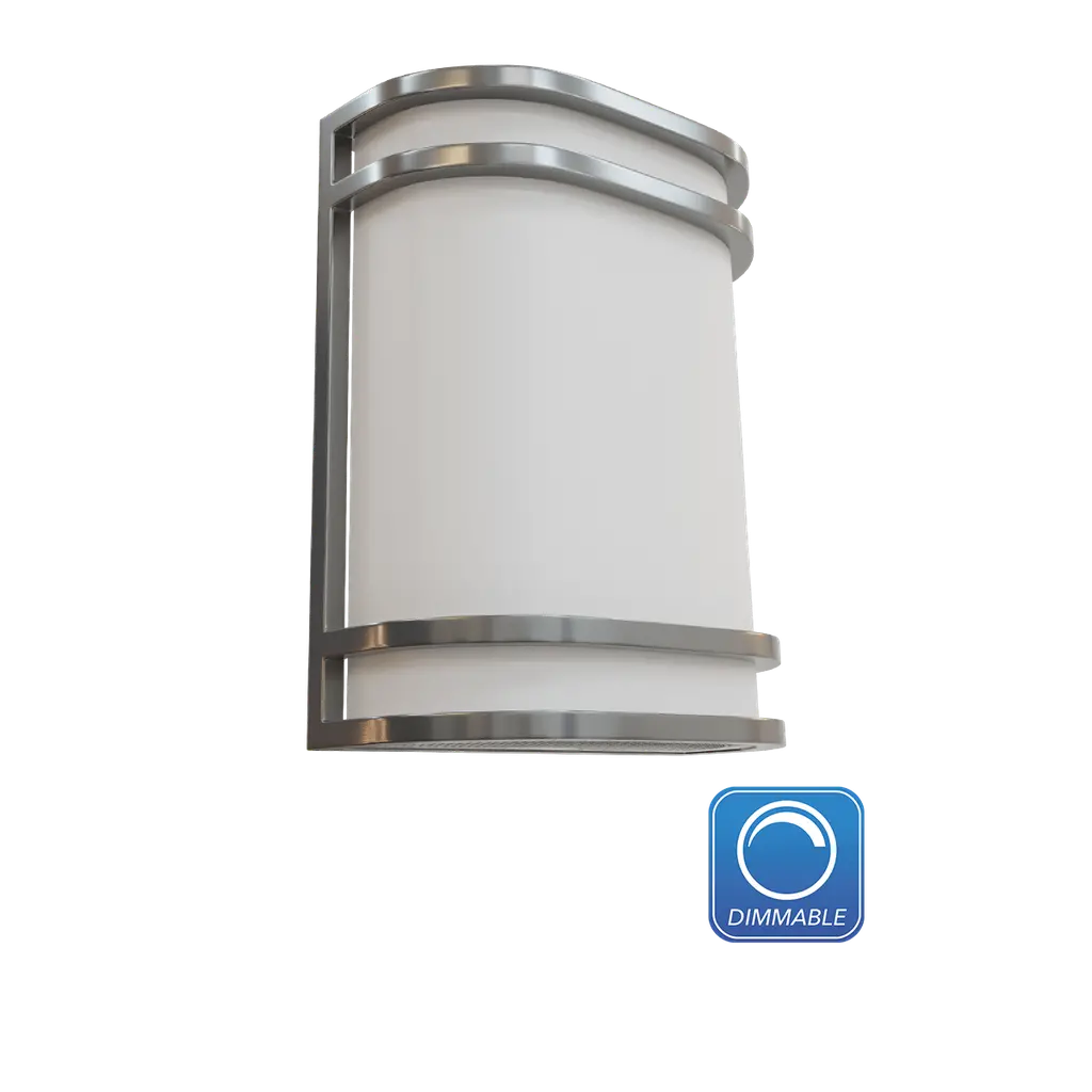 Reno-Wsp-Mcct-Mw-Ms Led Brush Nickel Wall Sconce With Integrated Microwave Sensor 1