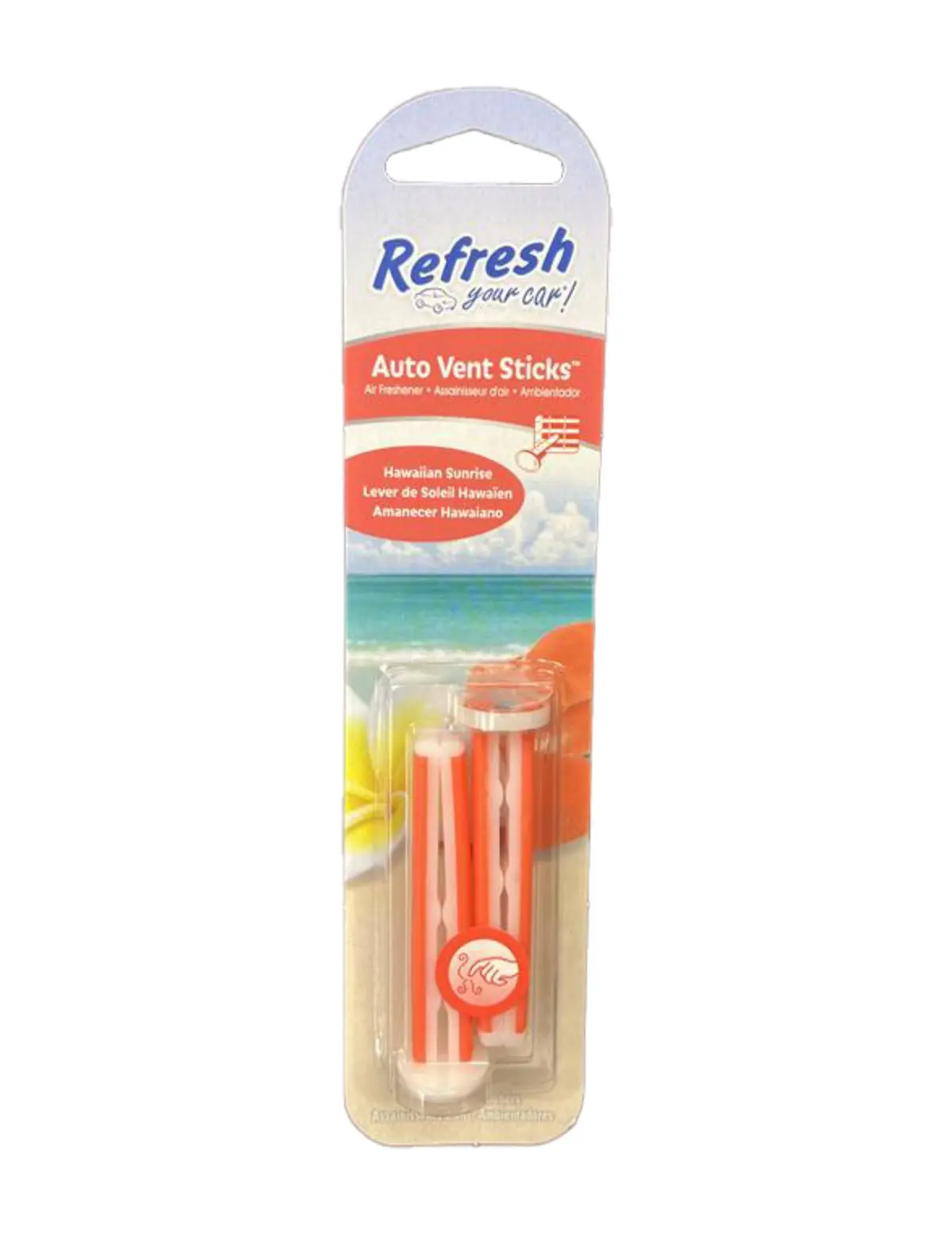 Refresh Car 2Pk Vent Sticks Hawaiin Sunrise - New 1