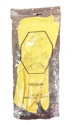 Supp Glvs Flock Lined G/P Latex Med (12) 1
