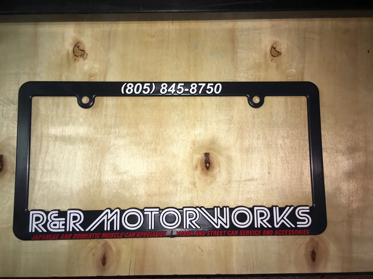 R&R Motorworks - 1St Edition License Plate Frame 1