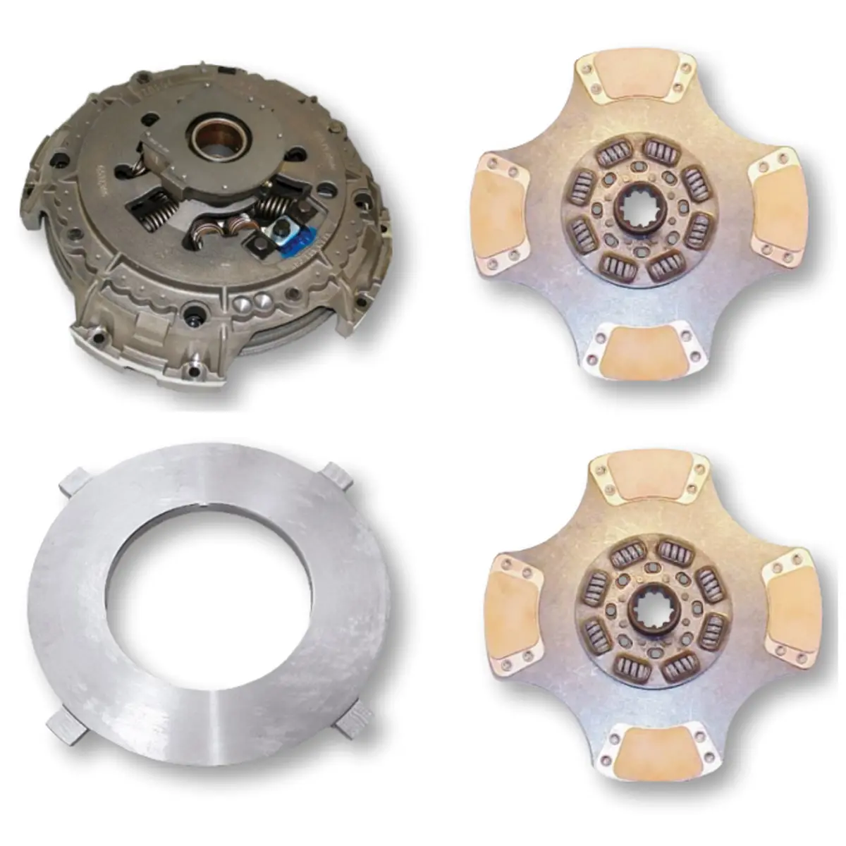 Road Choice 15 1/2" X 2" Heavy-Duty Dual Disc Clutch Kit Replaces 108391-81 | 8 Spring Pad - Ez Pedal ™ 1