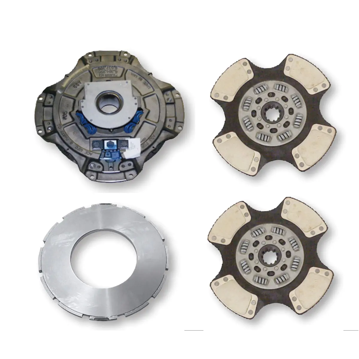 Road Choice Heavy-Duty 14" X 1-3/4" Dual Disc Clutch Kit Replaces 108063-59| 8 Spring Pad - Ez Pedal ™ 1
