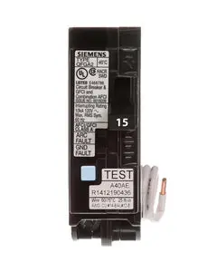 Q115dfcsa Siemens - 15 Amp Dual Function Circuit Breaker 1