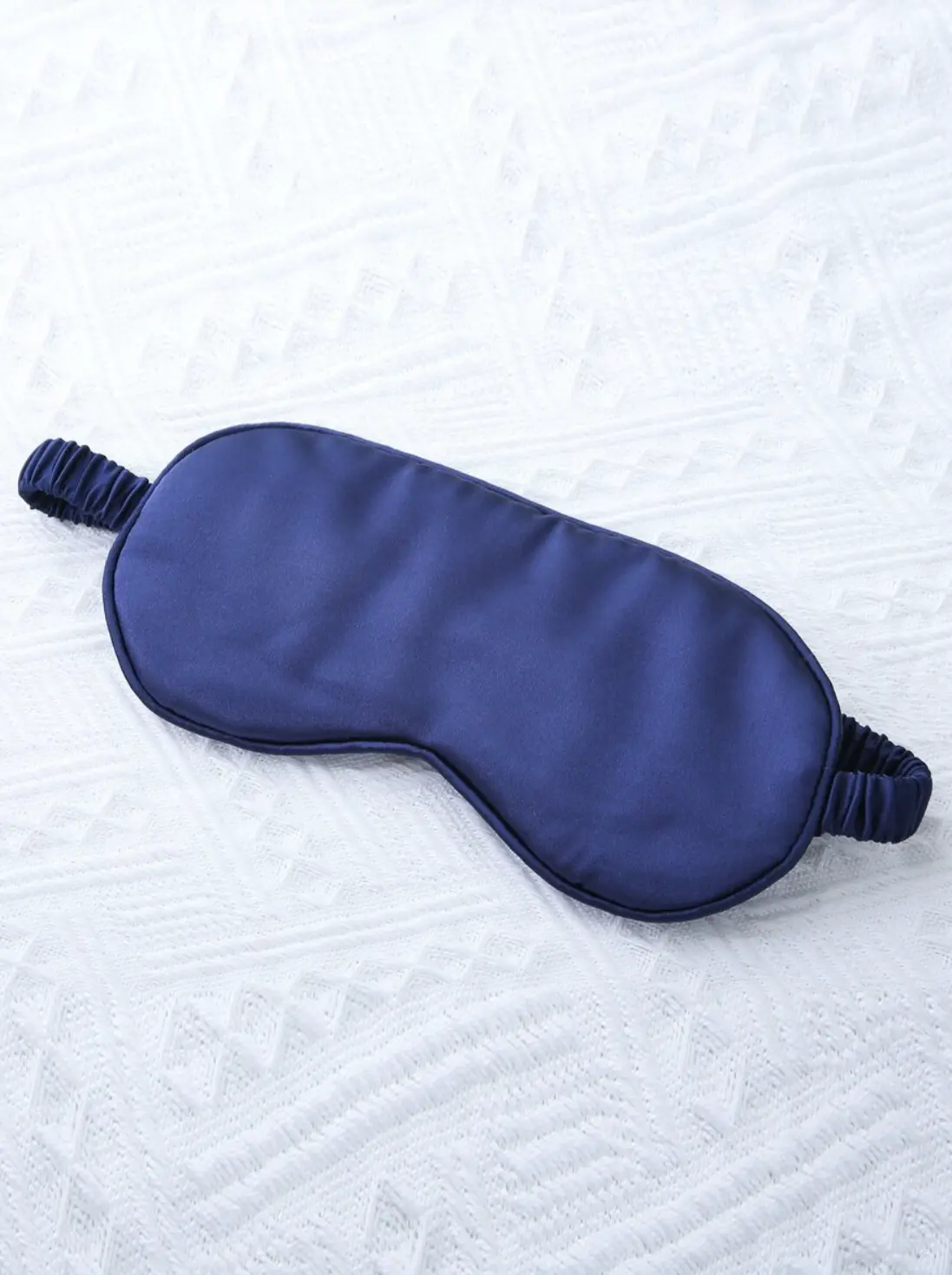 Royal Blue Satin Sleeping Eye Mask 1