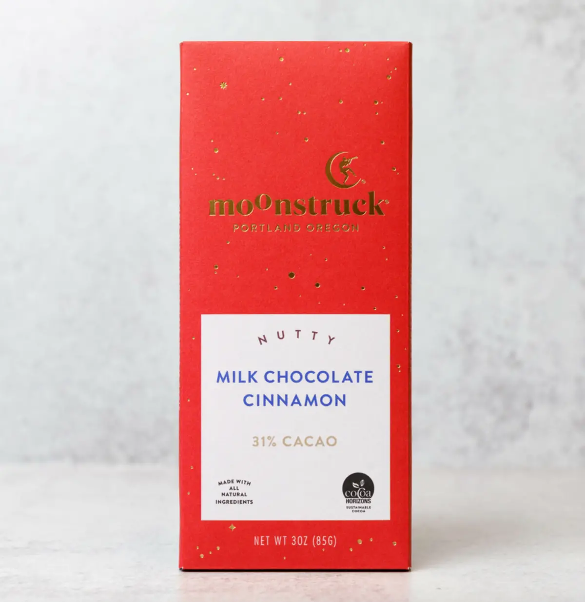 Nutty Milk Chocolate Cinnamon Bar - Moonstruck Chocolates 1