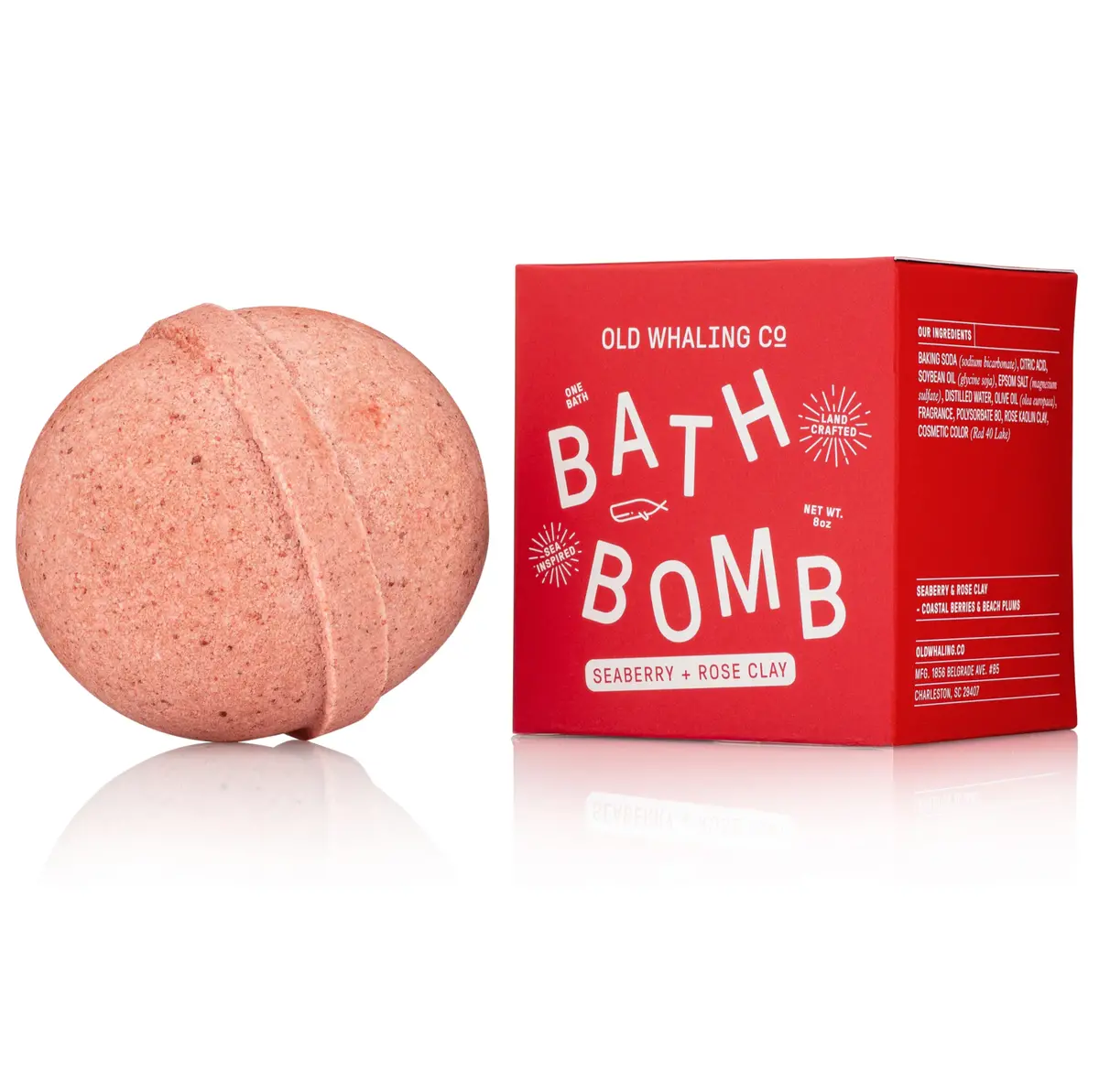 Seaberry & Rose Clay Bath Bomb - Old Whaling Co. 1