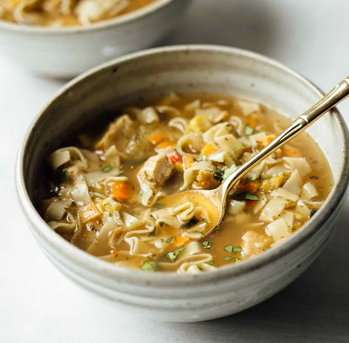 Farmhouse Chicken Noodle Soup For Two - Soup Of Success 2