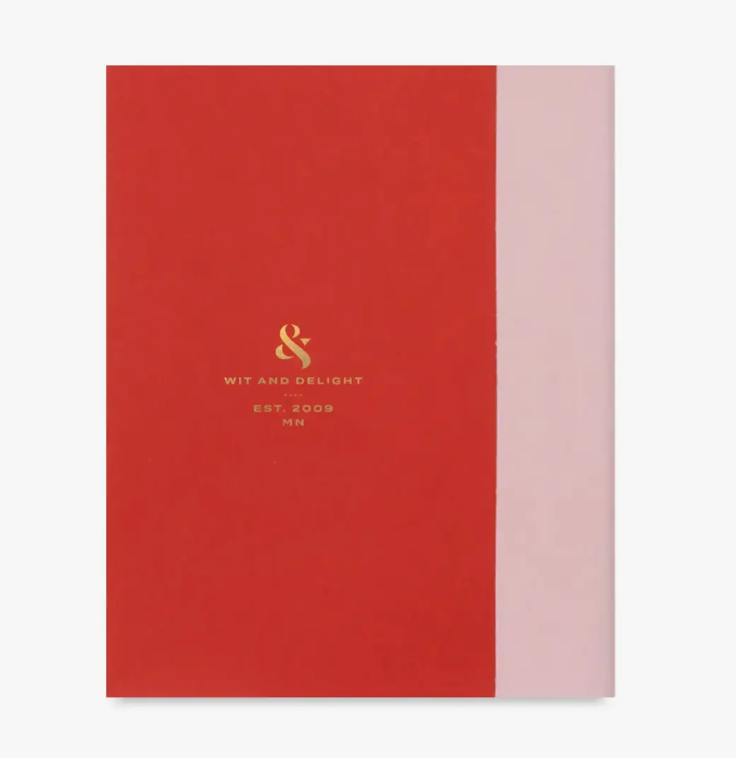 Classic Journal Red/Pink - Wit & Delight 1