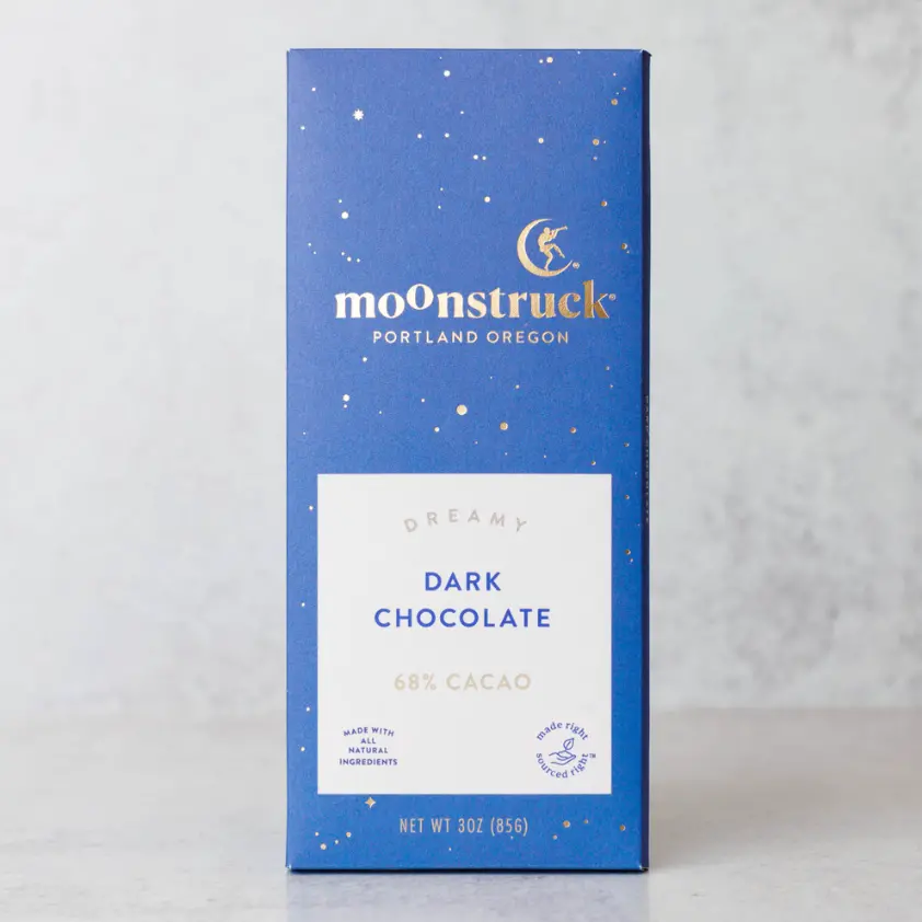 Dark Chocolate Bar - Moonstruck Chocolates 1