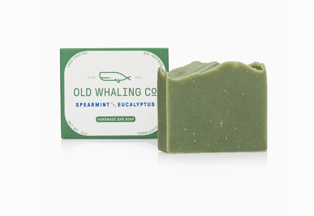 Spearmint And Eucalyptus Bar Soap - Old Whaling Co. 1