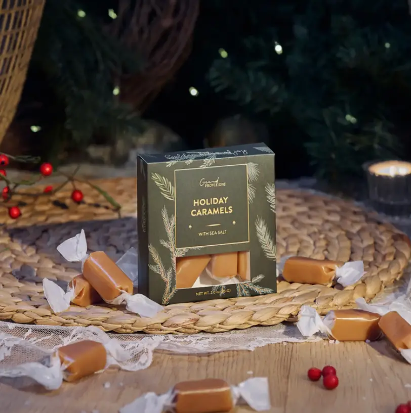 Creamy & Soft Holiday Caramels With Sea Salt (2 Oz) 1