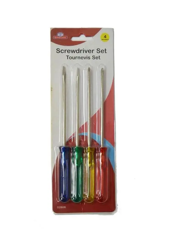 Tk Screwdriver Set 4Pcs Slim 7" Long - New 1