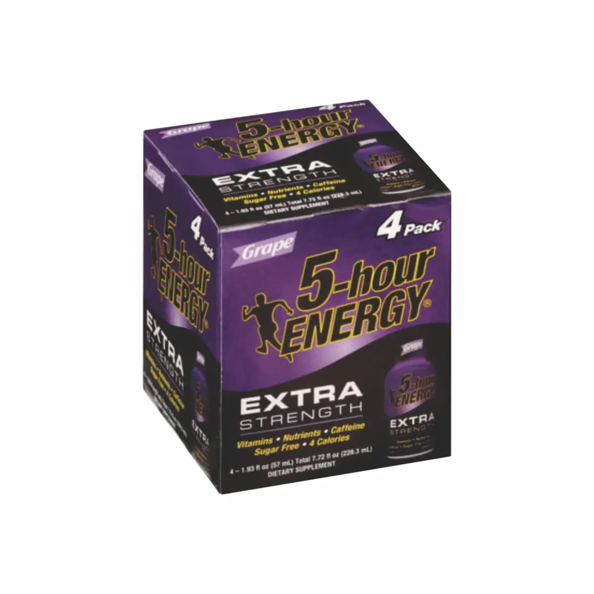 5-Hour Energy Grape Extra Strength 4Pk (12) - Final Sale 1