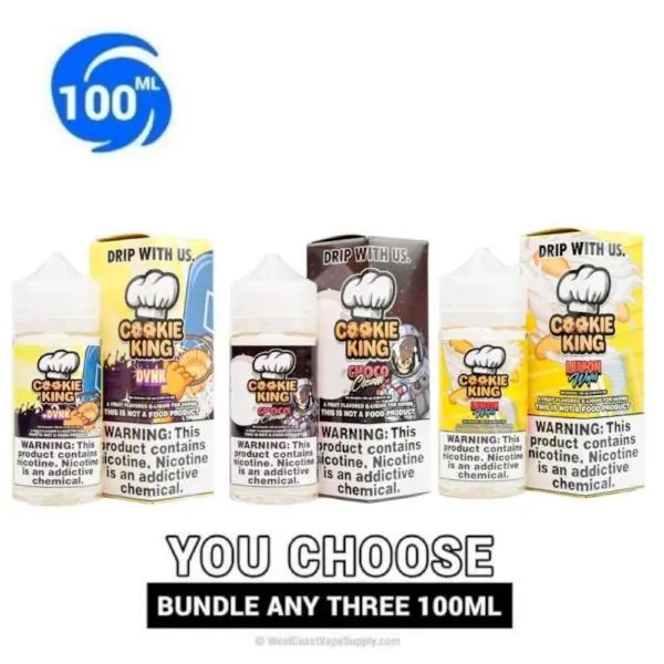 Cookie King Pick 3 Vape Juice Bundle 100Ml (300Ml) 1