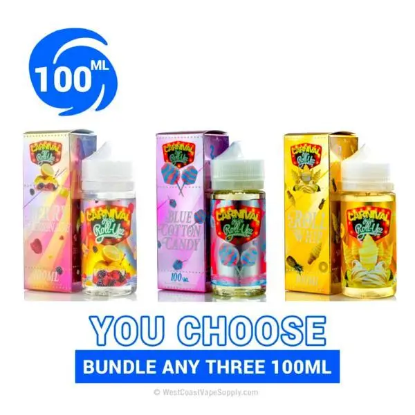 Juice Roll Upz Carnival Vape Juice 100Ml Pick 3 Bundle (300Ml) 1