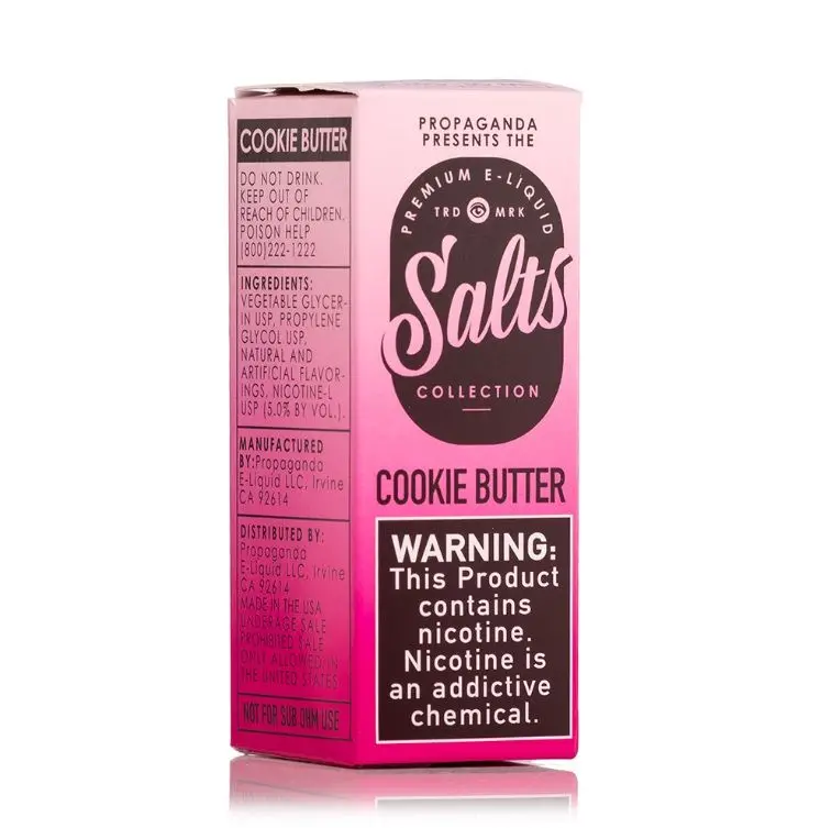Vape Pink Cookie Butter By Propaganda Salts 30Ml 1