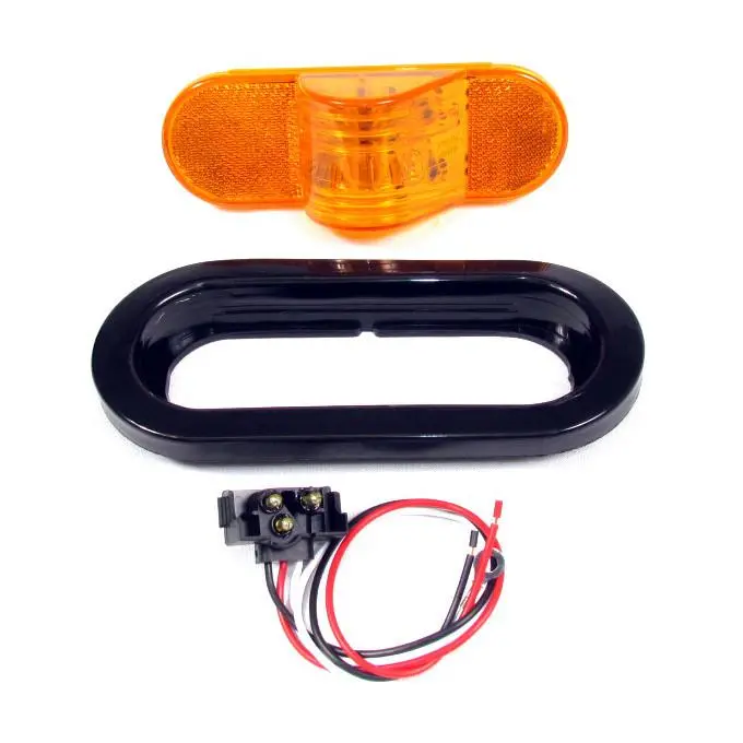 Fortpro Amber Oval Mid-Turn Led Light Kit With Amber Lens 1