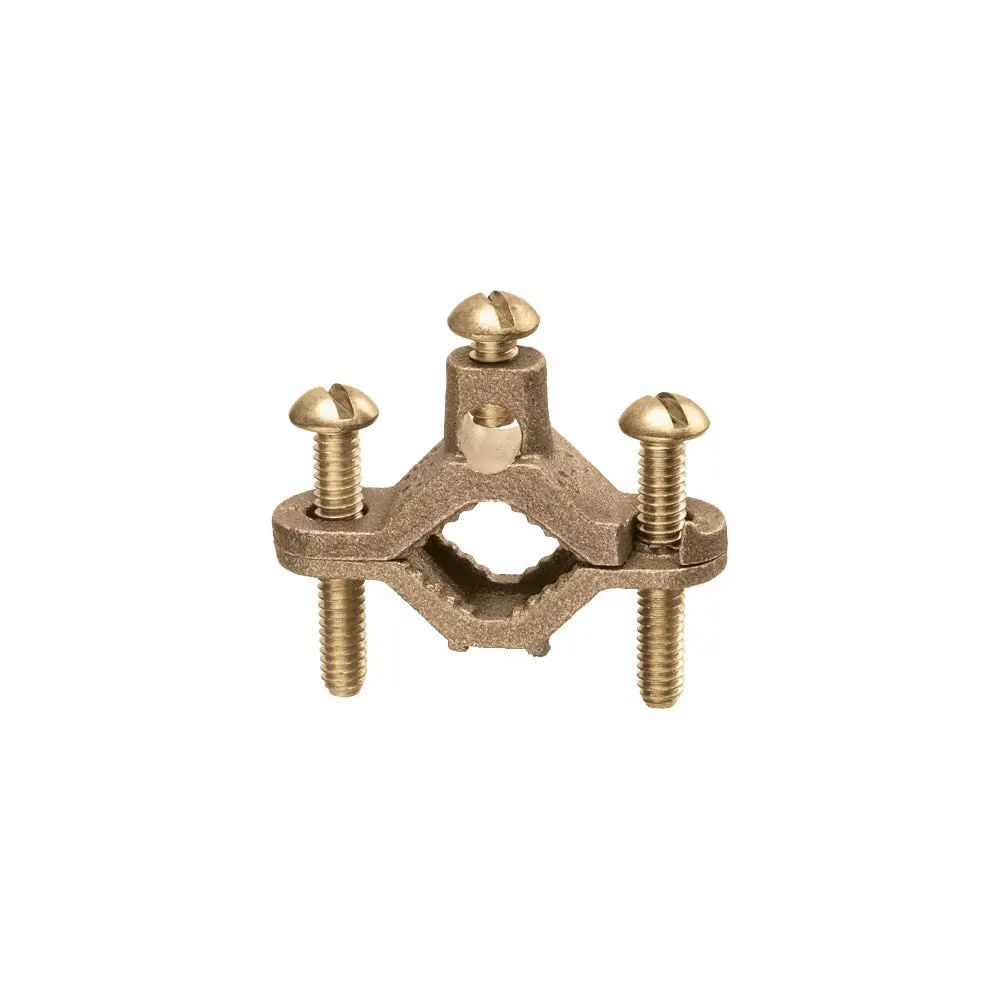 Arlington 1/2-1" Br Gd Clm Br Sc - Solid Brass Ground Clamp 1
