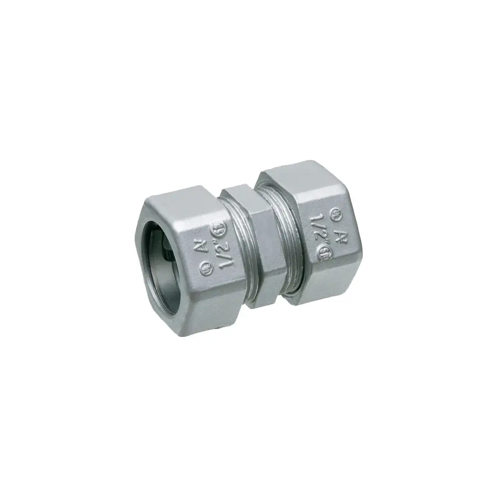 Arlington 1/2" Emt Comp. Coup., Zinc Die-Cast, Rain Tight 1