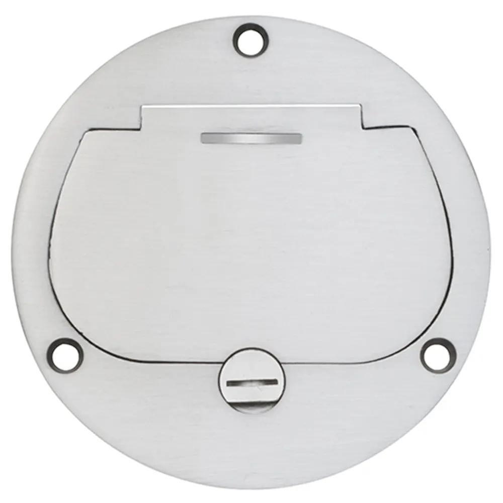 Arlington 1 G Nkl Flr Bx W/Fl Ld - Nickel Plated Floor Box 1
